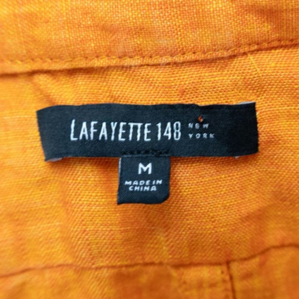 Lafayette New York Sleeveless Linen Ladies Size Medium Blouse - Picture 3 of 7